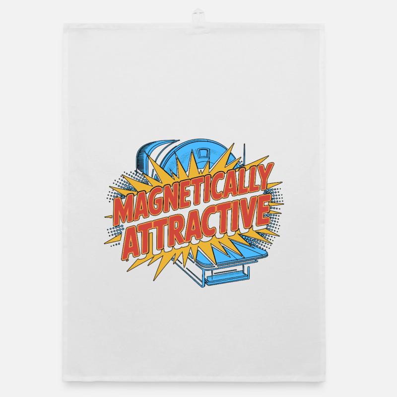 MRI Tech Magnetically Attractive MRI Technologist Organic dish towel