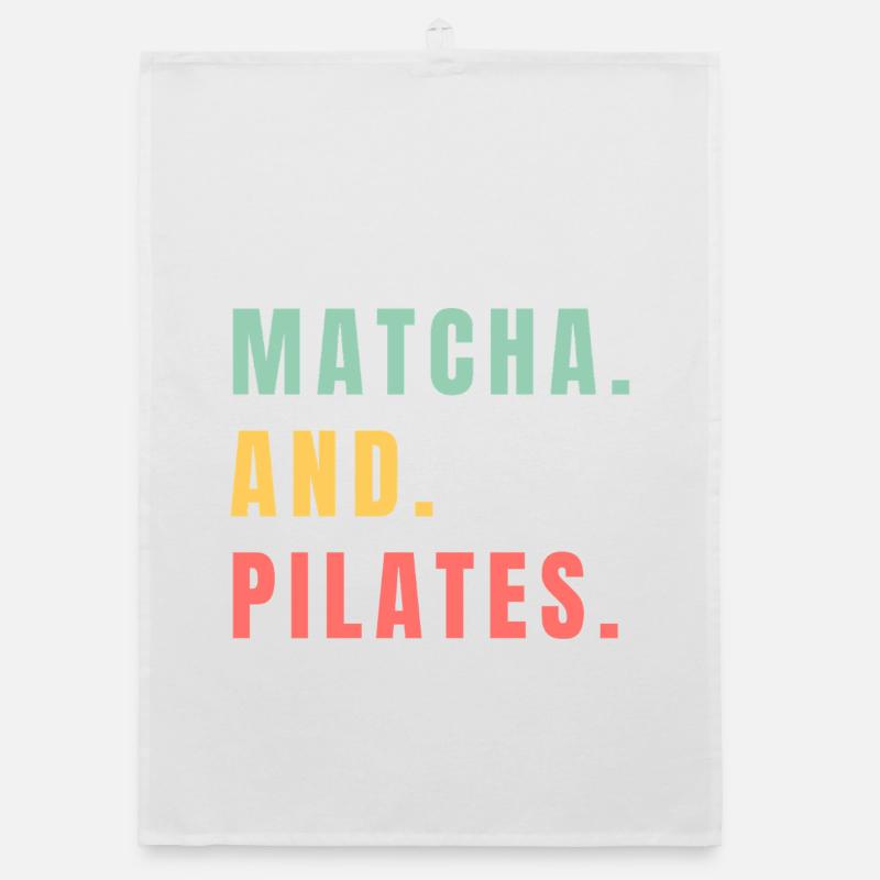 MATCHA ET PILATES Torchon bio