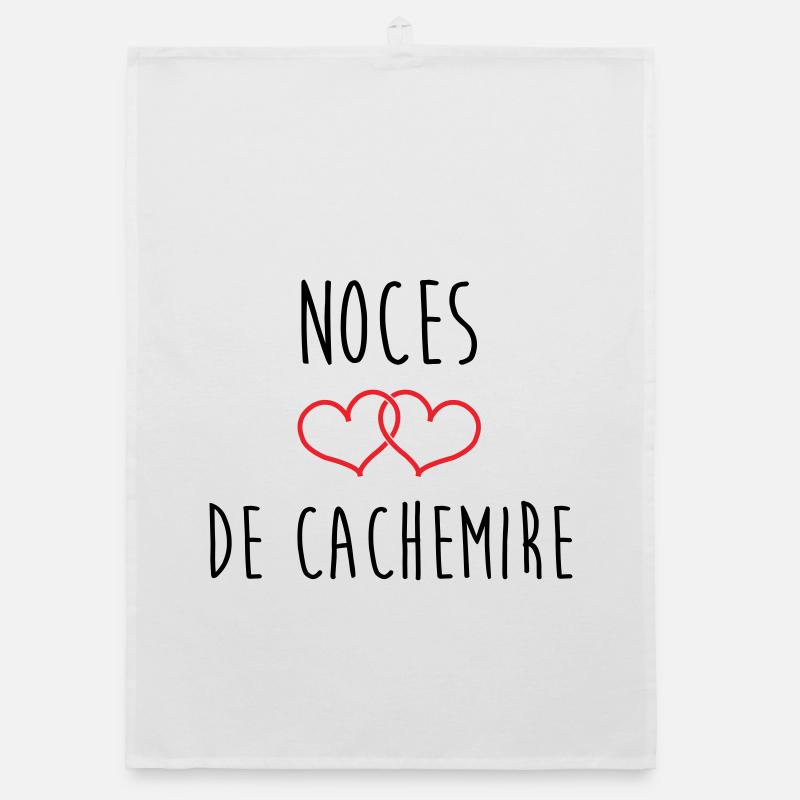 Noces de cachemire 47 ans de mariage Torchon bio