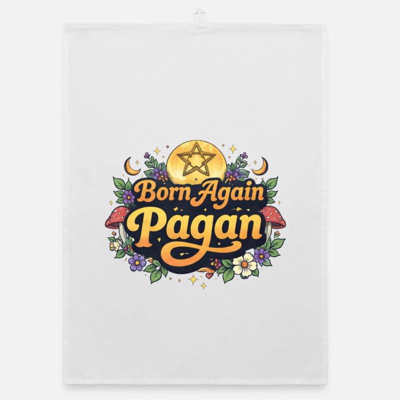 Born Again Pagan Organic dish towel