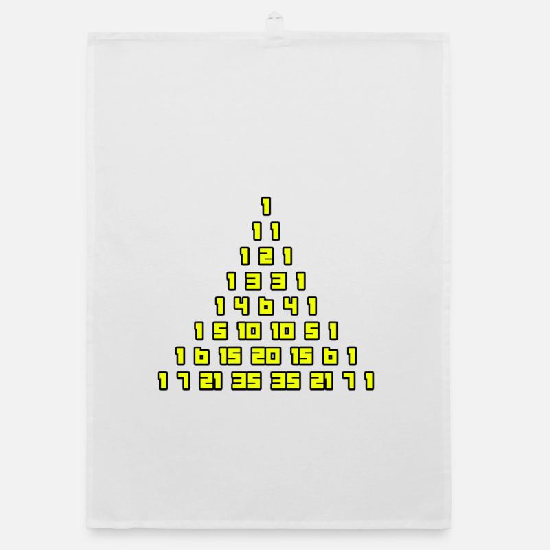 Pascal's Triangle Organic dish towel