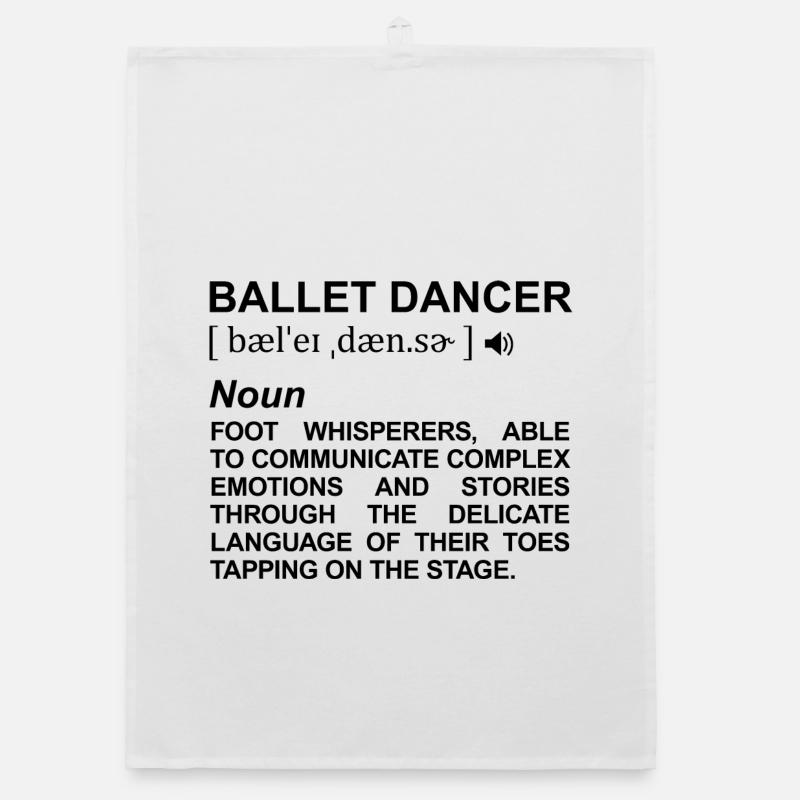 Ballet Dancer Meaning Organic dish towel