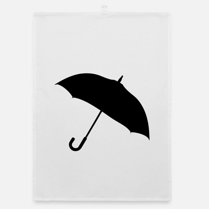 Silhouette de parapluie classique Torchon bio