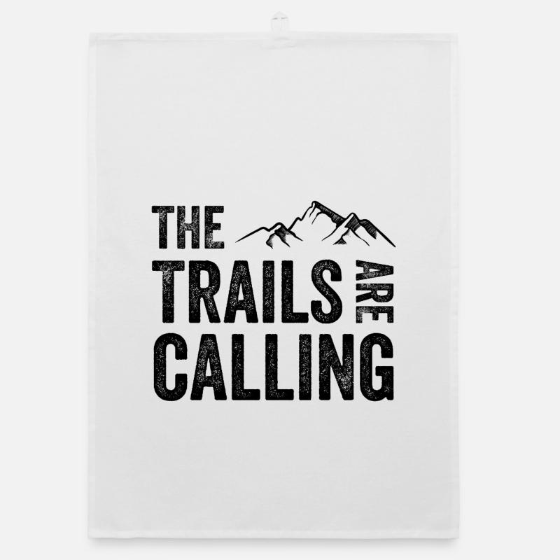 The Trails Are Calling Organic dish towel