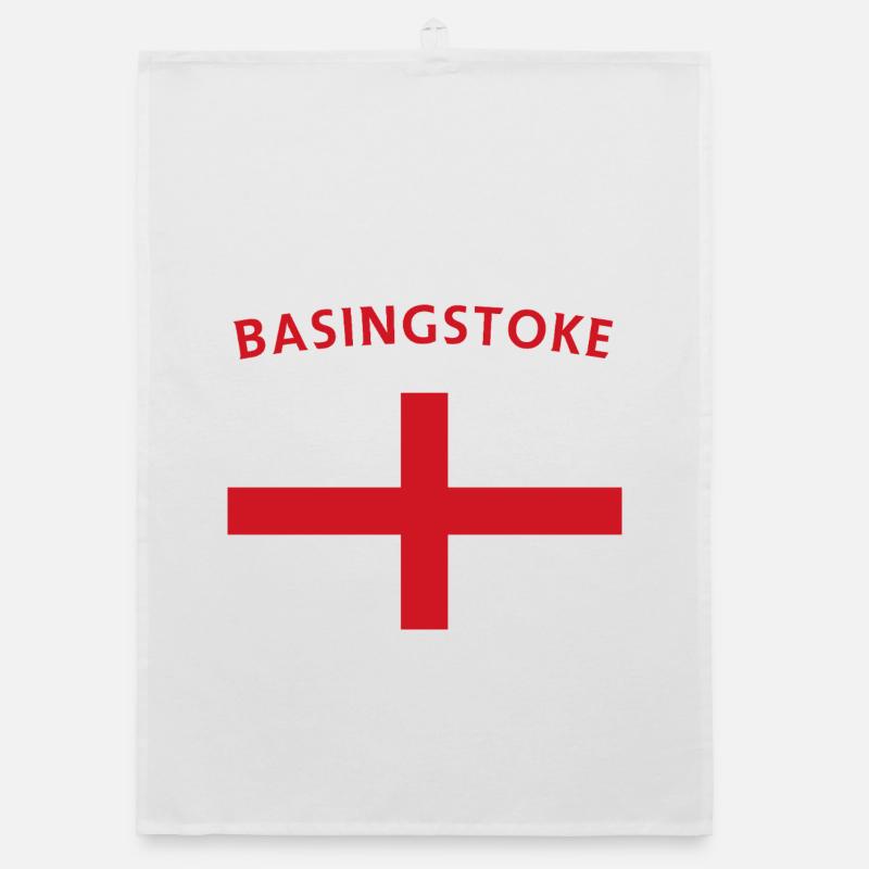 Basingstoke Emblem Retro Abzeichen Organic Geschirrtuch