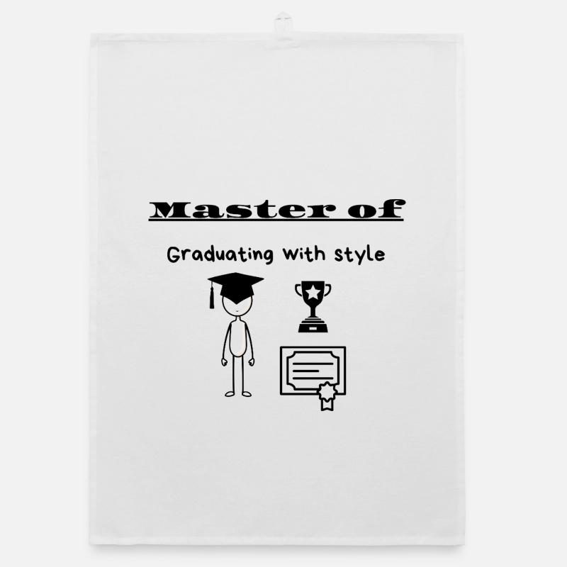 Master de l’obtention du diplôme avec style Torchon bio