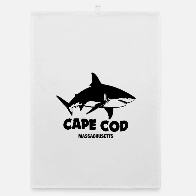 Cape Cod - grands requins blancs Torchon bio