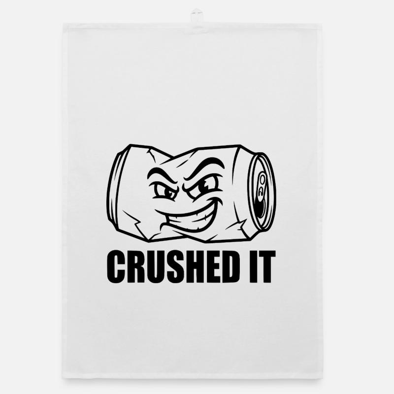 Crushed It - Graffiti Dose Organic Geschirrtuch