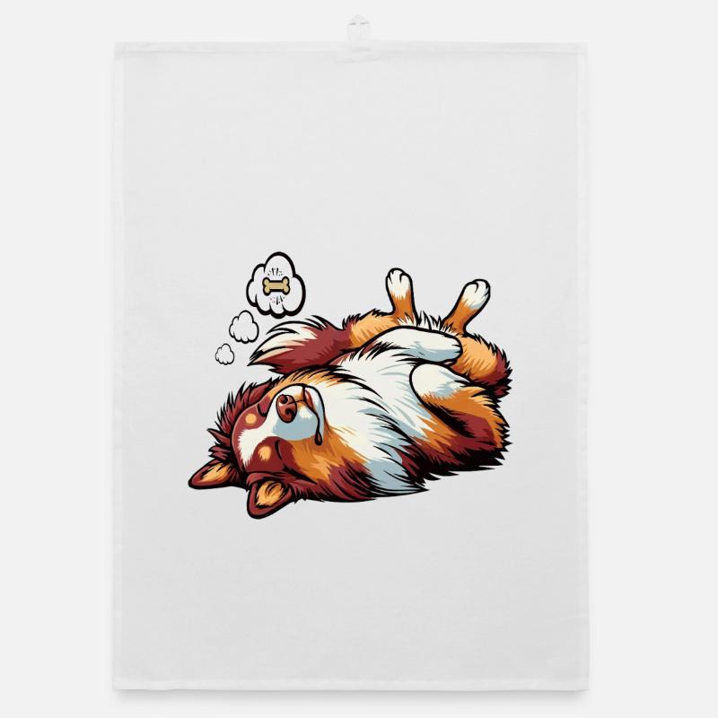 Australian Shepherd Aussie Aussiebesitzer Aussies Organic Geschirrtuch