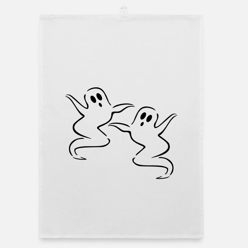 gespenster geist halloween Organic Geschirrtuch