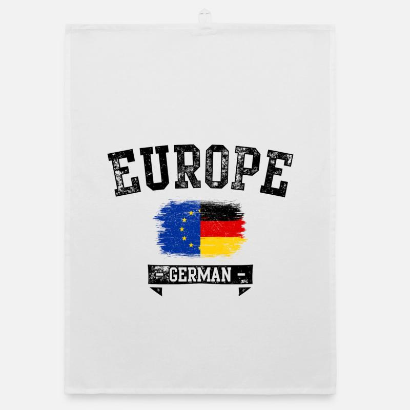 EU Germany Flag Brush Blend Organic dish towel