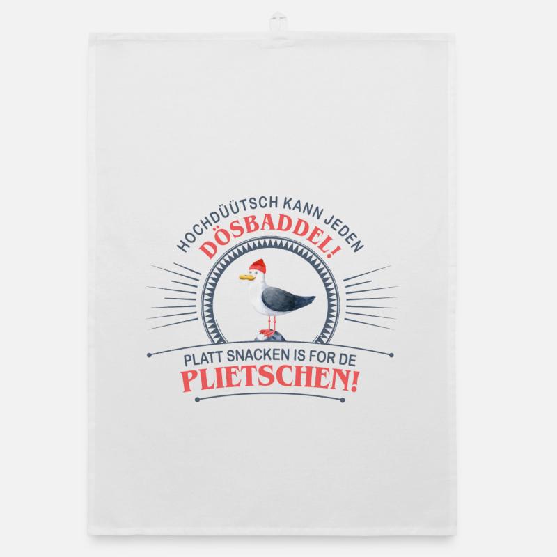Low German because High German can be spoken by everyone Dösbaddel Organic dish towel