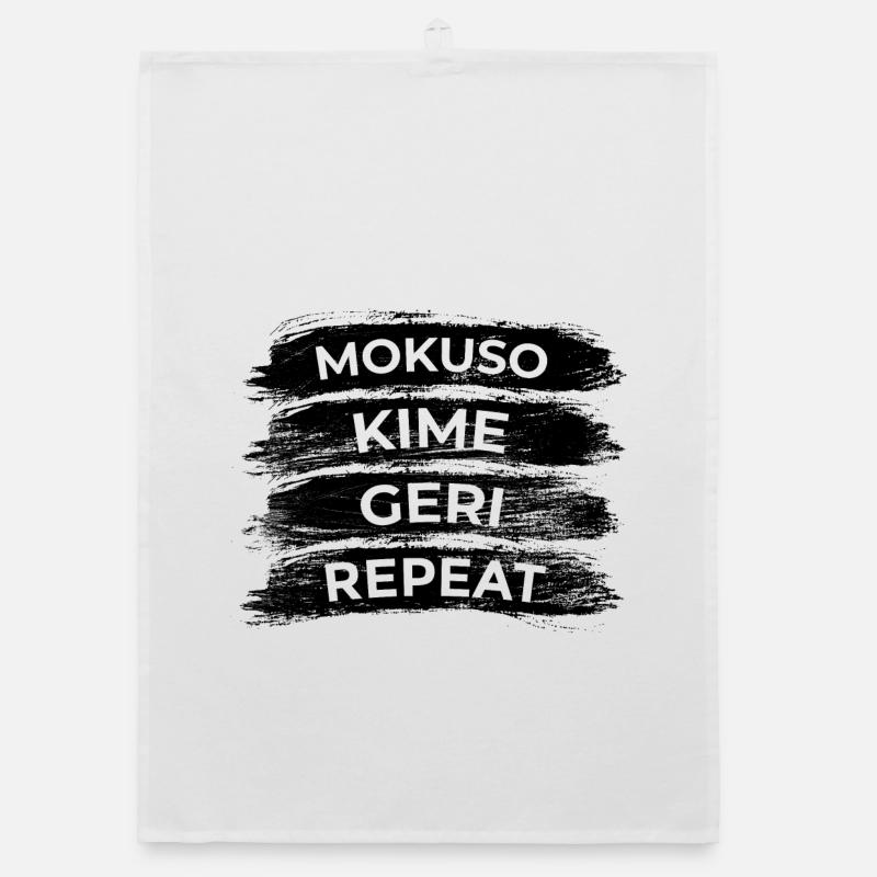 Karate Techniques Organic dish towel