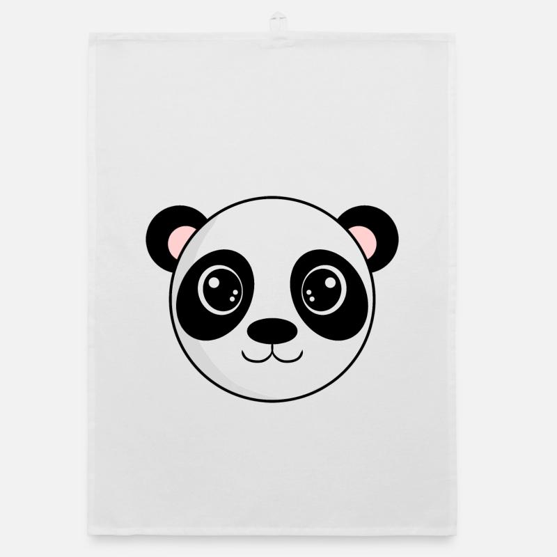 Tête de panda Torchon bio