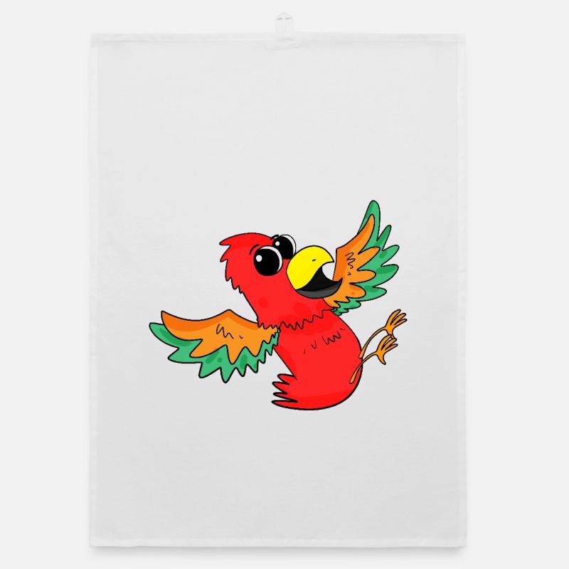 Perroquet Oiseau Coloré Mignon Torchon bio