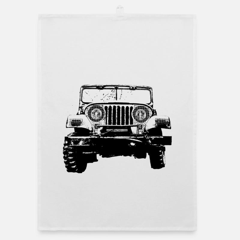 Jeep - Organic Geschirrtuch - Weiß