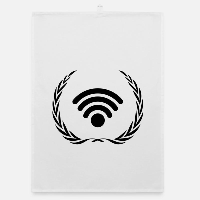 Wlan Internet Kranz Organic Geschirrtuch