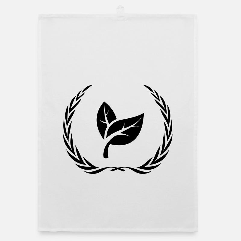 Leaf Ecology Wreath Organic dish towel