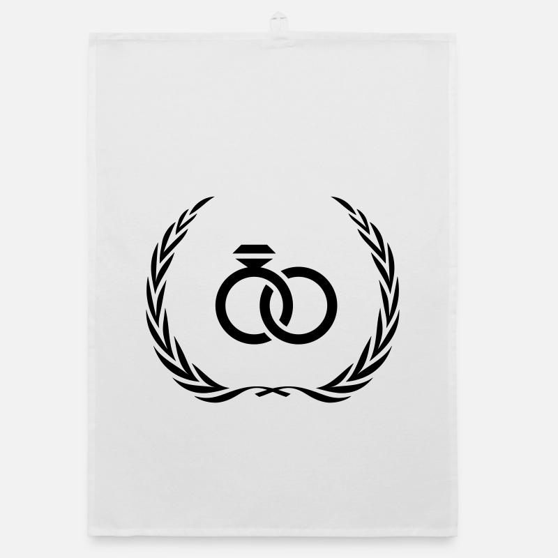 Wedding Ring Ring Organic dish towel