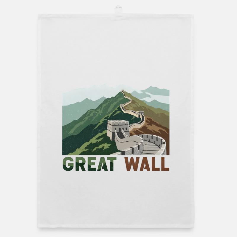 Große Mauer Chinesische Mauer Organic Geschirrtuch