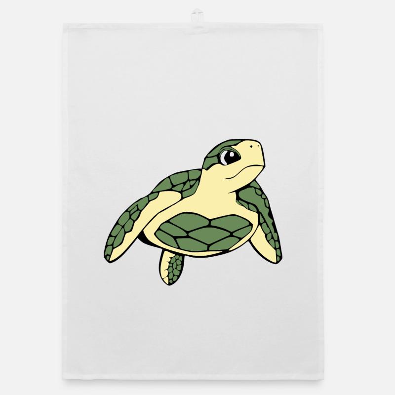 Turtle Turtles Organic dish towel
