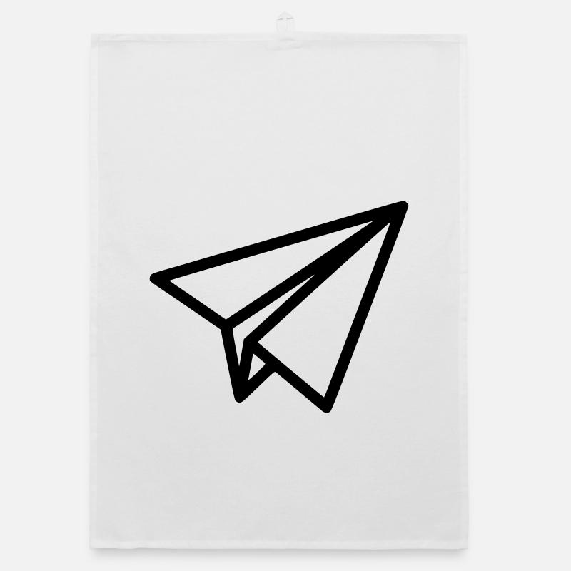 Papierflieger Flugzeug Organic Geschirrtuch