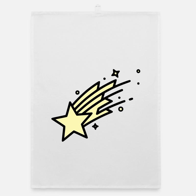 Shooting Star Comet Comic Organic dish towel