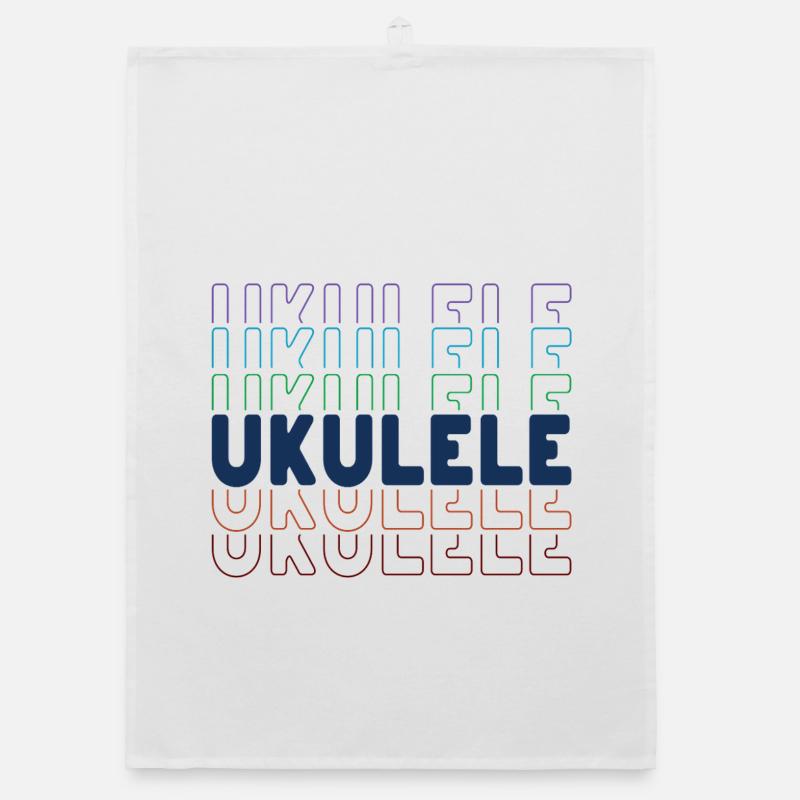 Typographie du ukulélé Torchon bio