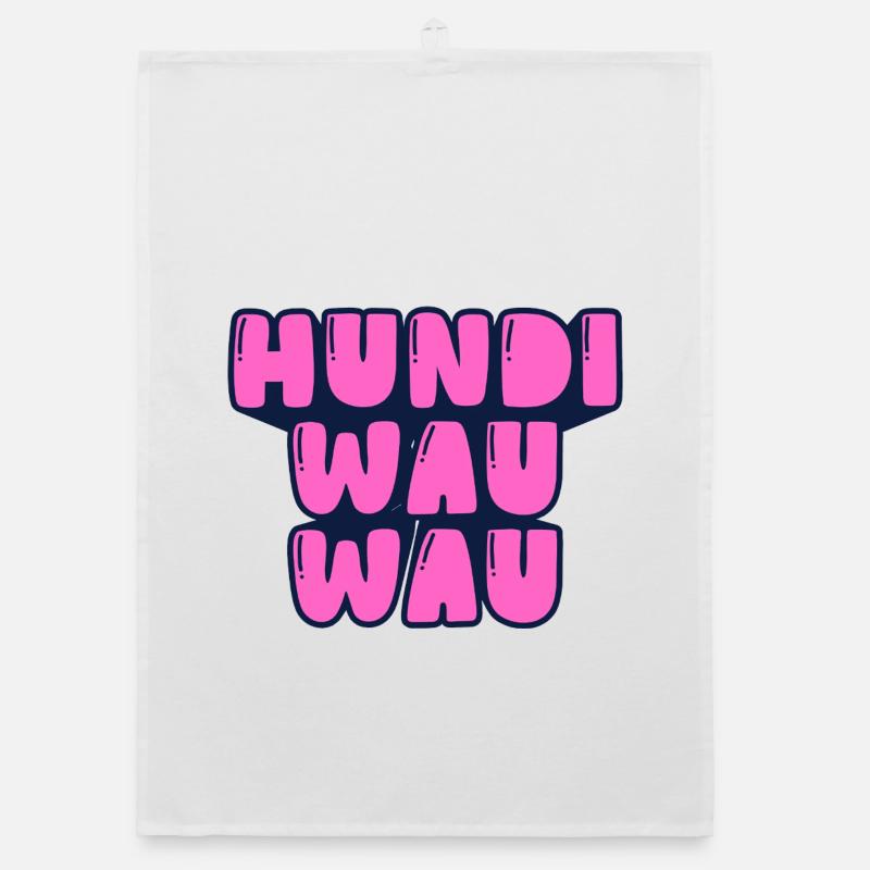 hundi wau wau Organic Geschirrtuch