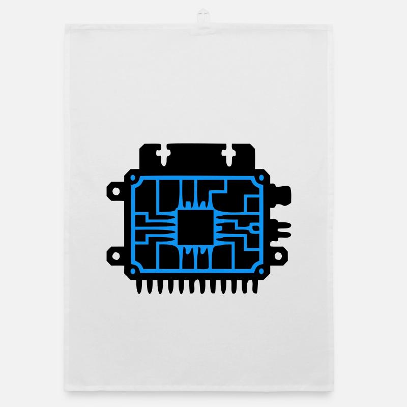 Logo informatique du PCB Microchip Torchon bio