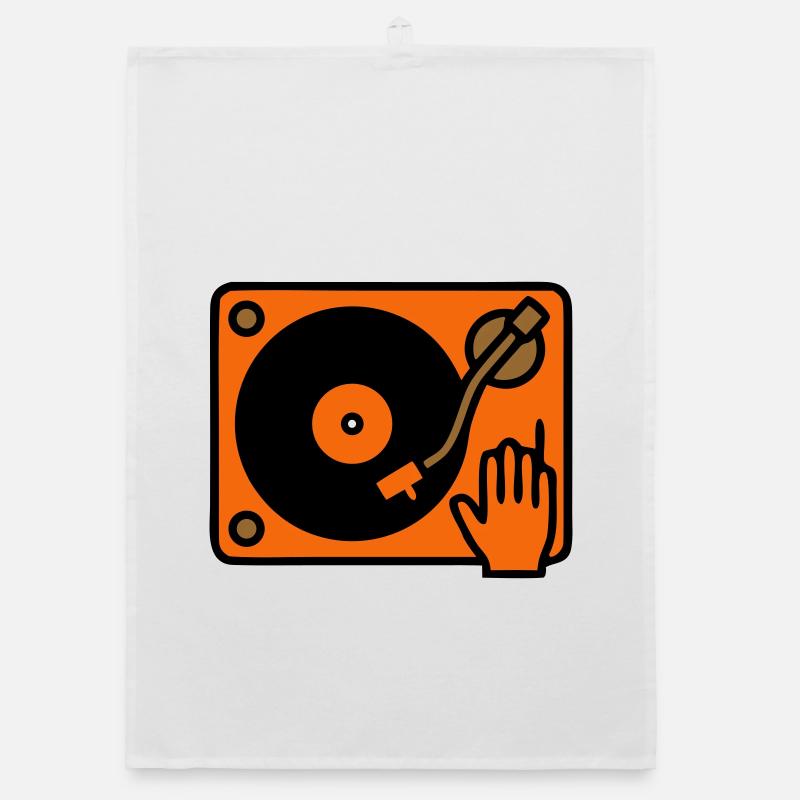 DJ Turntable Hand Scratching Organic dish towel