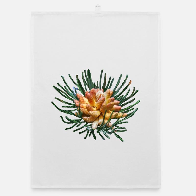 Creative fir branches Organic dish towel