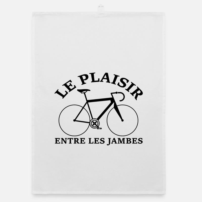 Le plaisir du vélo de course Torchon bio