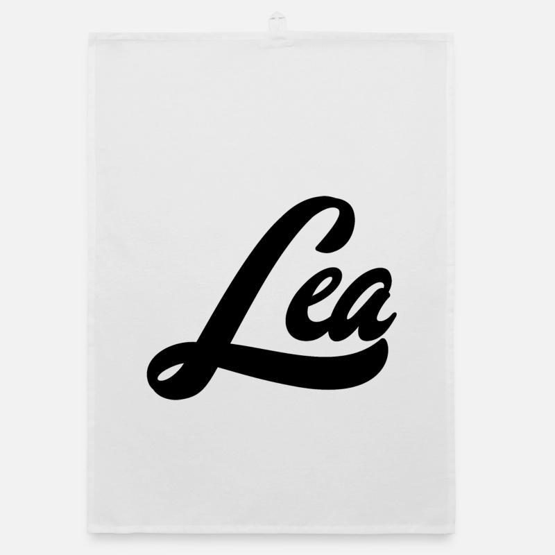Lea Name Abstrakte Farbexplosion Kunstdesign Organic Geschirrtuch