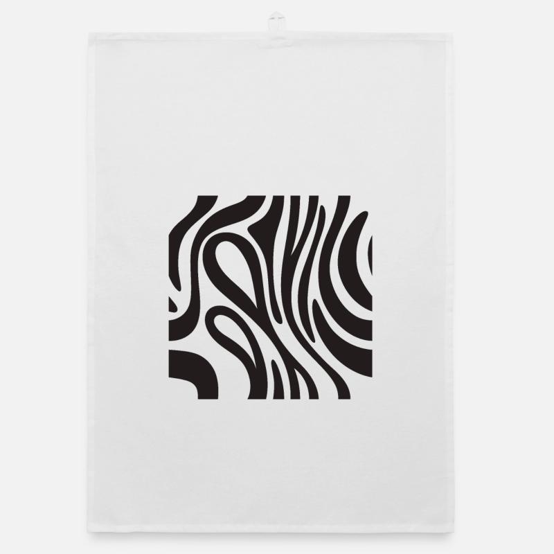 Zebra-Dekoration - Afrikanische Savanne-Effekt Organic Geschirrtuch