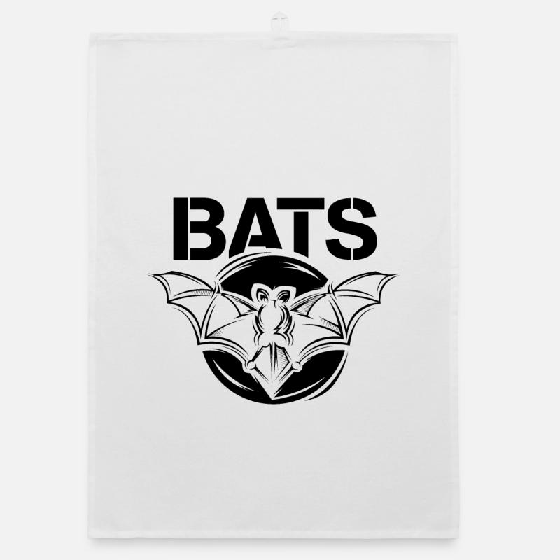 Bats Symbol Logo Bat Illustration Graphic Organic dish towel