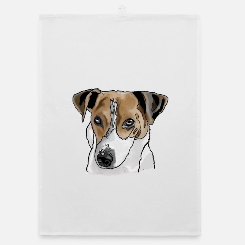 Jack Russel Terrier Organic Geschirrtuch