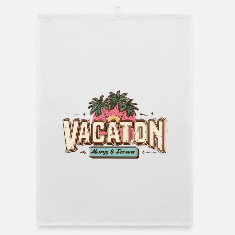 Vacances rétro Torchon bio