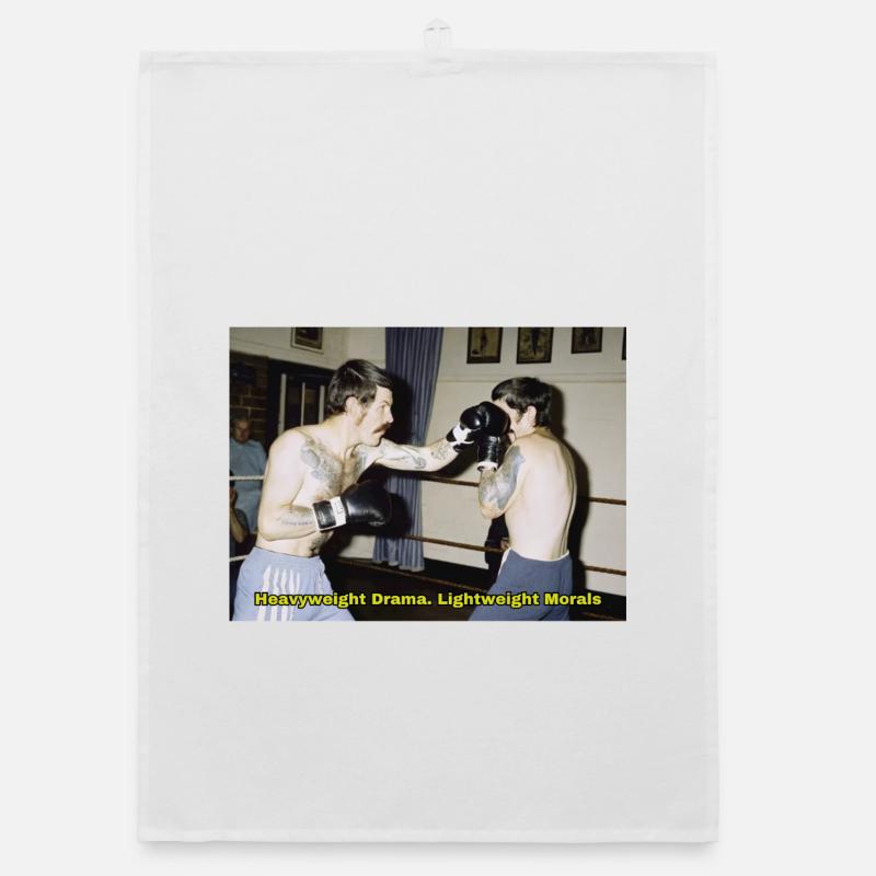 Match de boxe avec un message moral Torchon bio