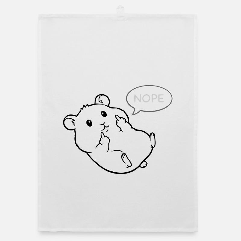 lazy hamster hamster lover hamster owner Organic dish towel