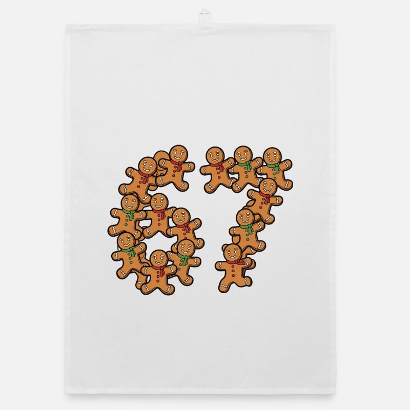 Gingerbread 67 Meme Organic Geschirrtuch