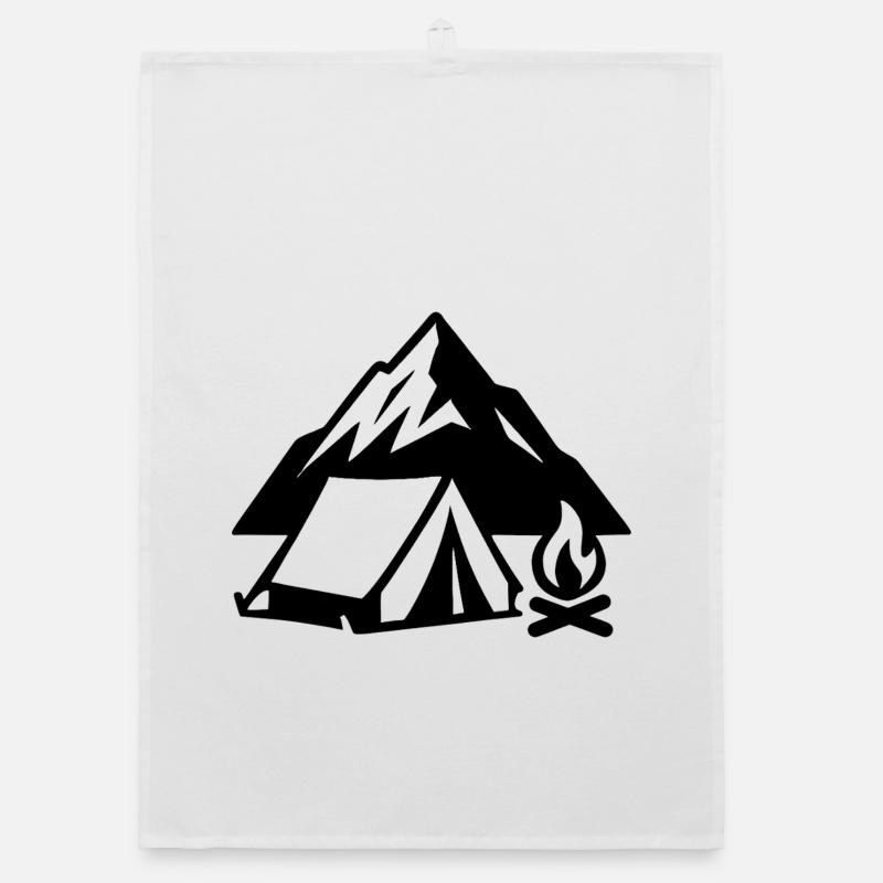 Mountain Camping Tent Fire Summit Organic dish towel