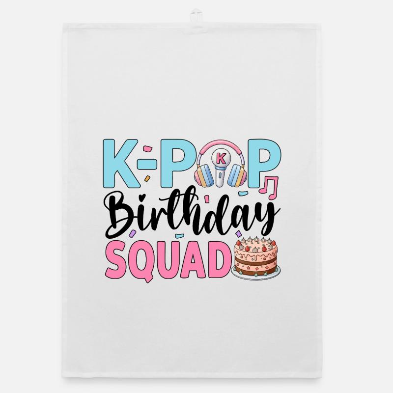 K-Pop Birthday Squad Organic dish towel