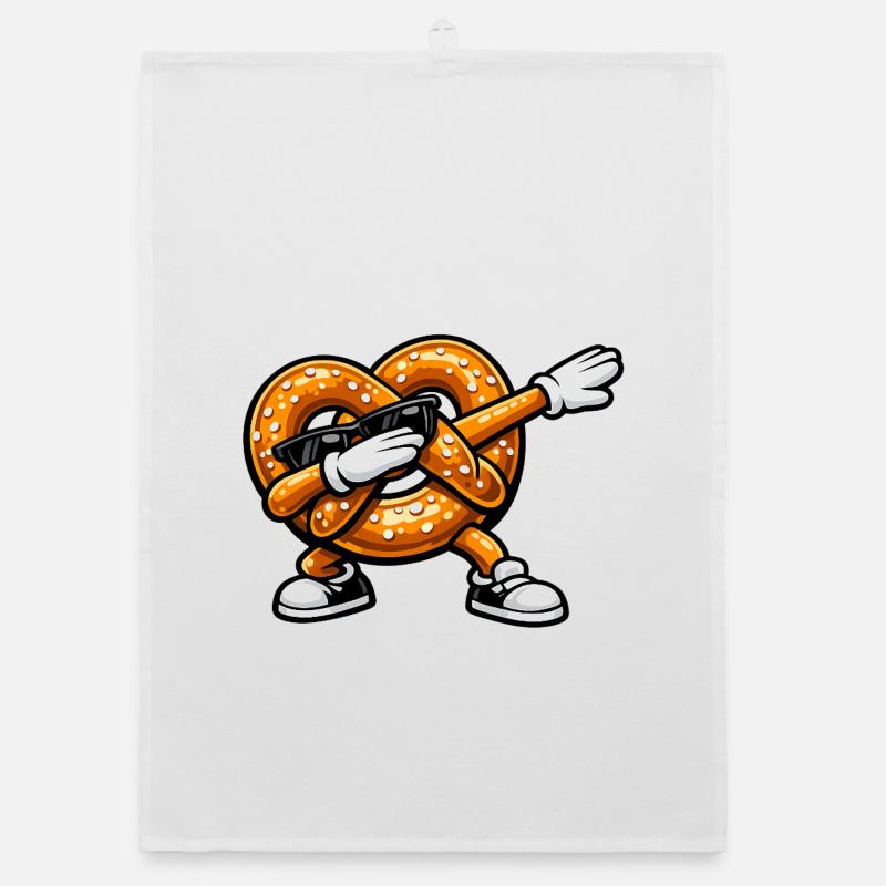 Dabbing Brezel Organic Geschirrtuch