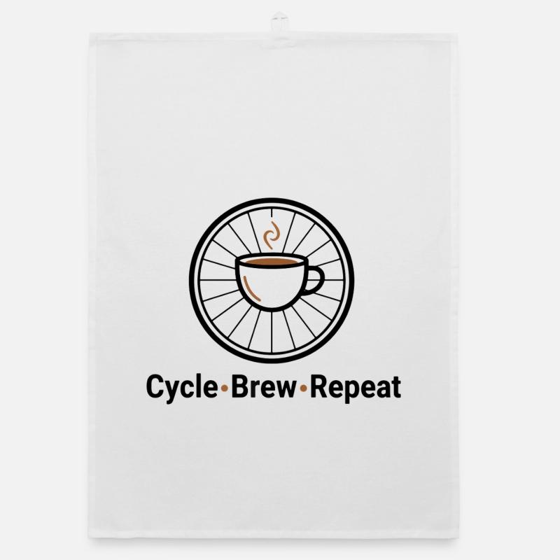 Cycle Brew Repeat Coffee Gear Organic Geschirrtuch
