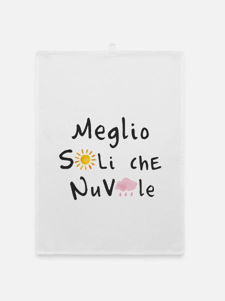MEGLIO_SOLI - Organic Geschirrtuch - Weiß