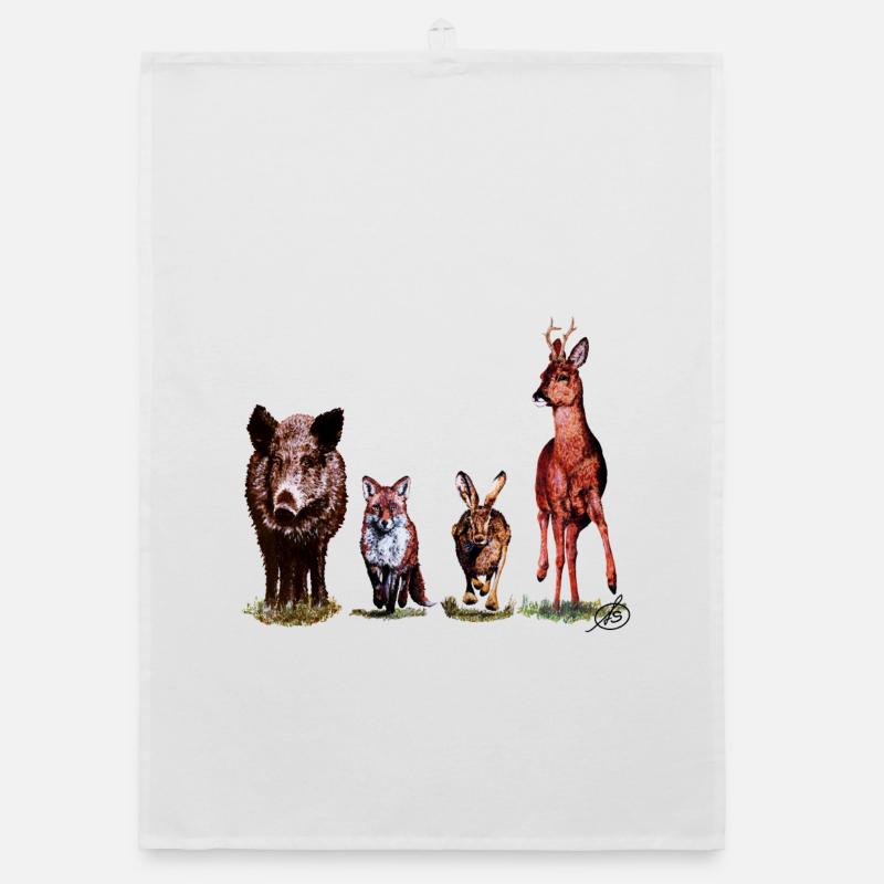 Wild Quartet Organic dish towel