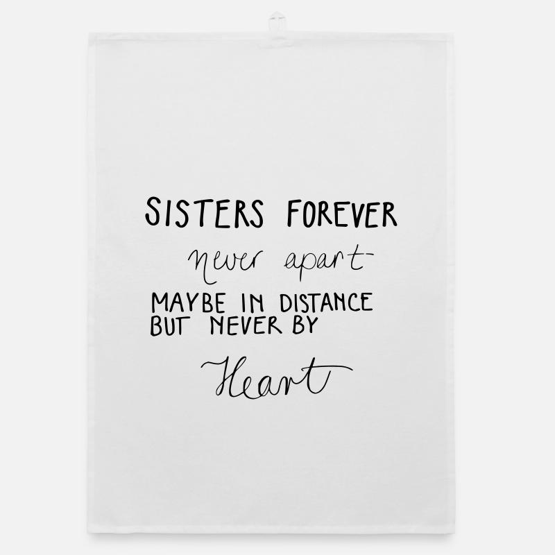 Sisters forever! Organic dish towel