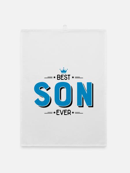 Best son - Organic dish towel - white - Front