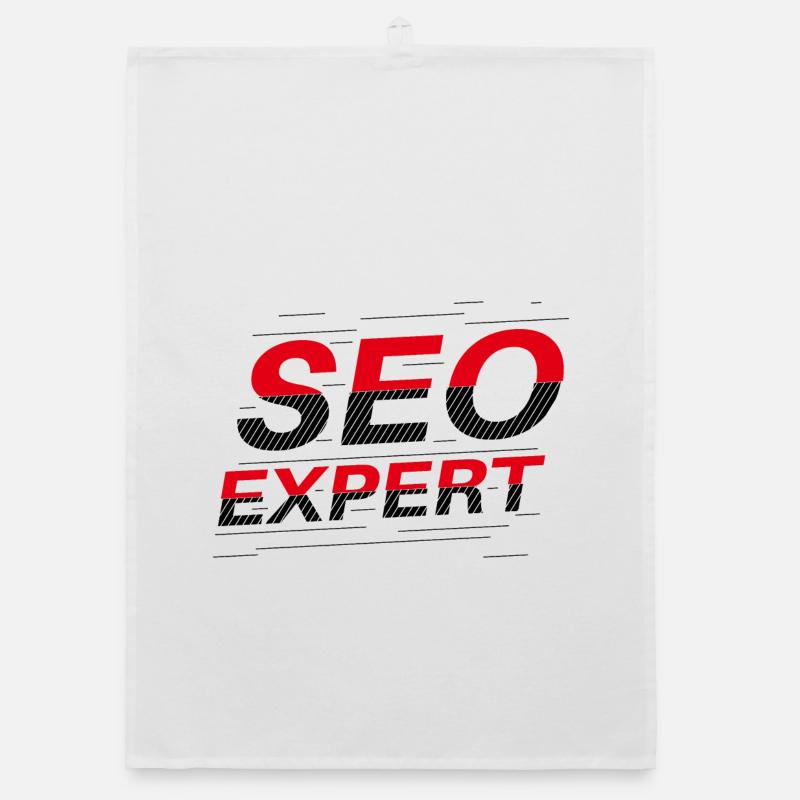 SEO-Experte: Abstrakte Typografie Organic Geschirrtuch